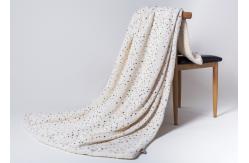 China Silver Plating Flannel Polyester Fleece Blanket Reversible Plush Throw Fluffy Soft Bed supplier