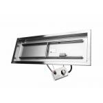 Silver Linear Trough Gas Fire Pit Insert  65000 BTU Fire Pit Burner Plate