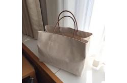 China Large Capacity Natural Canvas Grocery Totes , Ladies Cloth Canvas Bags supplier