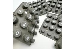 China Electronic Remote Control Molding Processing Conductive Carbon Pellet Silicone Rubber Keyboard Button supplier