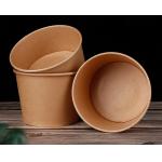 Food Packaging Grade Disposable Paper Round Bowls Leak Proof 500-1300ML for sale