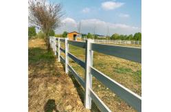 China 3 Rails 4 Rails White Vinyl Farm Fence For Livestock supplier