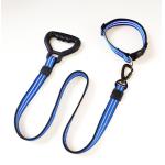 Reflective Green Nylon Dog Collar Leash For Control Safety Training