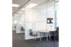 China Waterproof Office Partition Walls Portable Swing Hinges Modular Glass Partition supplier