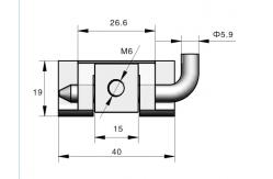 China Bright Chrome Window Door Hinges Commercial Adjustable Waterproof supplier