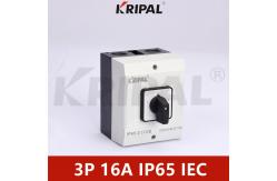 China 16A 230-440V IP65 Waterproof Rotary Cam Switch With Enclosure supplier