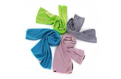 China Custom Logo Sport Microfiber Ice Cold Towel Lightweight For Instant Cool supplier
