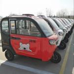 800W Enclosed Scooter Trike Road Legal Enclosed Electric Tricycle For Adults for sale