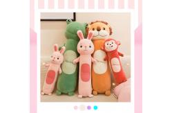 China Cylinder Shape Plush Toy Pillow Animal Appearance Eco Friendly 55 - 110CM supplier