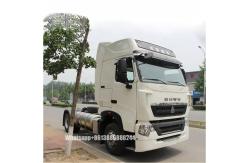China Sinotruk HOWO 4*2  LNG Tractor   Drawing Head  Drawbar Train supplier