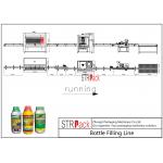 250ML-5L Pesticide Liquid Filling And Capping Machine Line Stable Anti Corrosive for sale