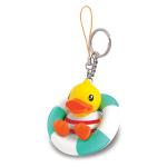 Mini Cute Promotional Plastic Keychain Duck Shaped OEM ODM for sale