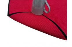 China Absorbent  Red Kitchen Dish Drying Mat Microfiber Fabric supplier