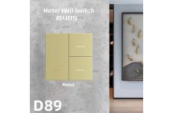 China Hotel Light RS485 Modbus Wall Switch Metal With Customize Words supplier