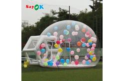 China Sayok Portable Inflatable Bubble House Tent Clear Bubble House Customized Logo supplier