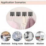 Stable and Durable Adhesive Hooks Stainless Steel Wall Hooks Stick on Hooks