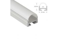 China 45mm Half Circle LED Aluminium Profile Linear Lighting Strip 180 Degree supplier
