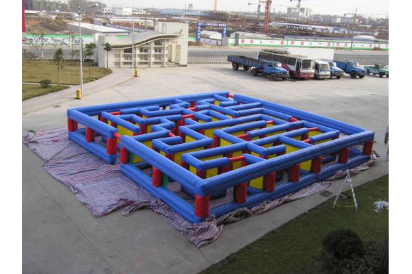 Inflatable Tunnel Maze Game, Inflatable Maze Field For Chilren