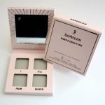 4 Pan 27mm Empty Blush Palette C2S Paper Greyboard Hot Foil Stamping for sale