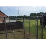 Stadium Cyclone Vinyl Covered Chain Link Fence 4.0mm Wire Dia for sale