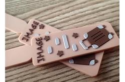 China Professional Custom Silicon Patches With 3D Embossment  Band Logo For  Luggage supplier