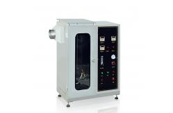 China Inlet Holes Flammability Testing Equipment , White Vertical Flame Retardant Performance Tester supplier