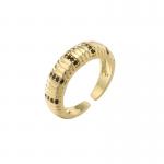 Zircone Neutral 18k Gold Rings Fashion Hypoallergenic  18 Carat Gold Wedding Band for sale