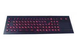 China Top panel mount  Backlit USB stainless Keyboard with touchpad and numeci keypad supplier