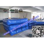 Beach Inflatable Water Park Play Mat / PVC Inflatable Floating Water Mattress
