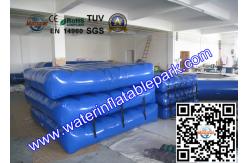 China Beach Inflatable Water Park Play Mat / PVC Inflatable Floating Water Mattress supplier