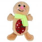 18cm cute apperance smile plush pet toy with sound for teeth cleaning