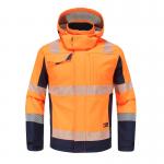 EN20471 certified Hivis color Cold Weather Flame Retardant Rain Proof soft shell Work Jacket for sale