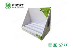 China ODM Corrugated Countertop Display Matte Laminated Cardboard Counter Display Stand supplier