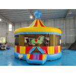Commercial Carousel Bounce House Inflatable Amusement Park Jumping House Inflatable Bouncer For Kids for sale