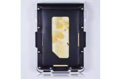 China Multifunctional 10 in 1 Pocket Leather Flap Aluminium Card Wallet Anode Oxidizing supplier