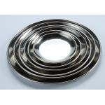 Rustproof 18/8 Stainless Steel Utensil Metal Dinner Plates for sale