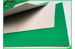 China 1.2mm Folding Resistant One Side Coated Green Grey Cardboard In Sheet supplier