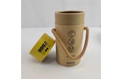 China Round Craft Paper Cylinder Packaging Recyclable Cardboard Tube Gift Box With Handle supplier