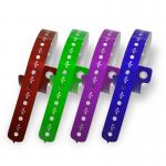 Elastic And Comfortable L Shape PVC Wristbands For Event/Party/Swimming Pool/Concert/Hospital/Etc for sale