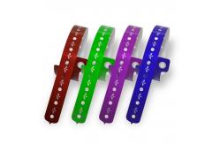 China Plastic Vinyl Personalised Event Wristbands Secure Elastic Reflective supplier