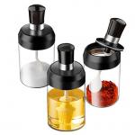 kitchen Sugar Salt Spice Storage Containers Jars With Spoon for sale