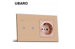 China TuYa WiFi Smart Switch Socket Combination App Manual Control Smart Plug With Switch supplier