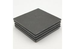China 4 Black Slate Straight Rim Plain Stone Coasters Natural Surface supplier