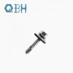 DIN 7504Hex Washer Flange Head Tek Tail Point Self Drilling Screw Stainless Steel 304 316 for sale