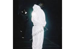 China Oversized 3m Reflective Nylon Windbreaker Tracksuit Streetwear Jacket And Jogger Set supplier
