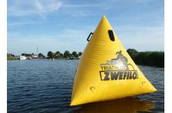 China PVC Triangle Inflatable Marker Buoy / Swimming Buoy Markers For Sea supplier