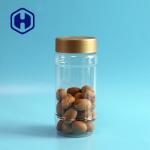 1000ml PET Jar Bottle Gold Screw Top Round Snacks Coffee Beans Transparent for sale