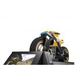 Online Cockpit VR Motorcycle Simulator Black Galvanized Steel Frame Locked Door for sale