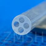 Optical Fused Quartz Tube SiO2 Crystal Glass Customized Transparent Both Ends Open One Ends Closed for sale