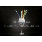 Recyclable Eco Friendly Paper Drinking Straws Colorful Graduation Paper Straws for sale